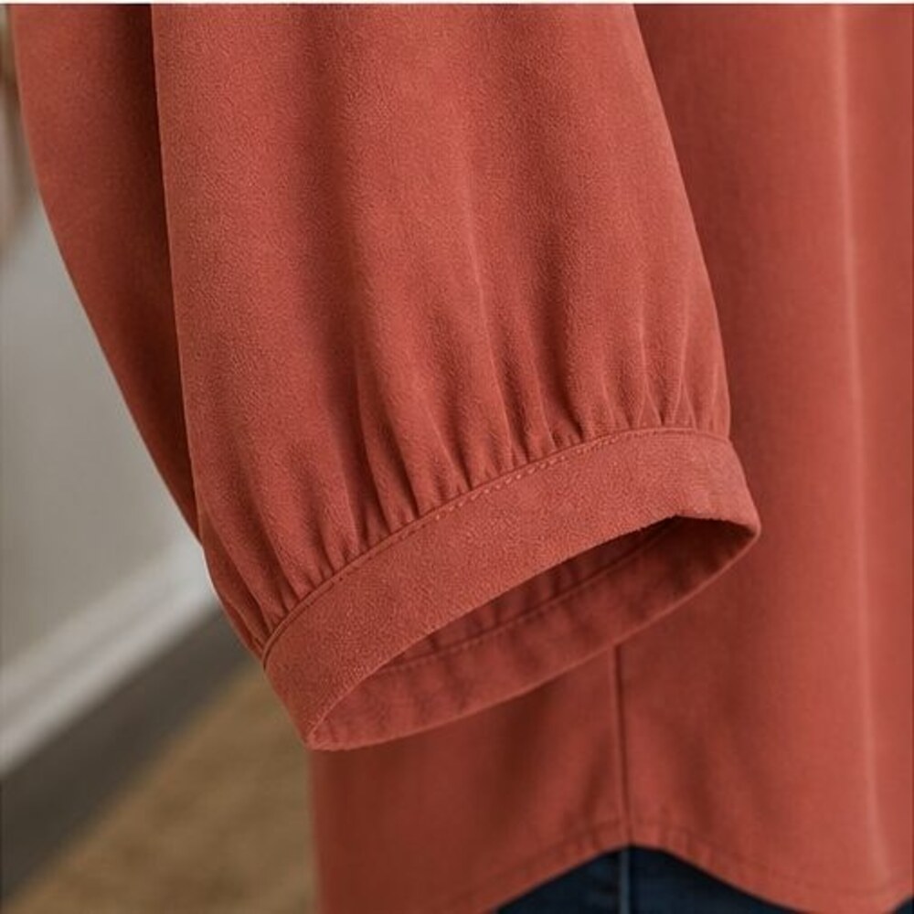 Rust Smocked Top - Picture 5 of 6